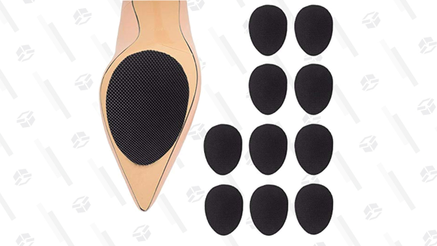 Adhesive Anti-Slip Stick Pad can add some traction to the slick bottoms of brand new heels. Stick on a pair, and forget about slipping.
